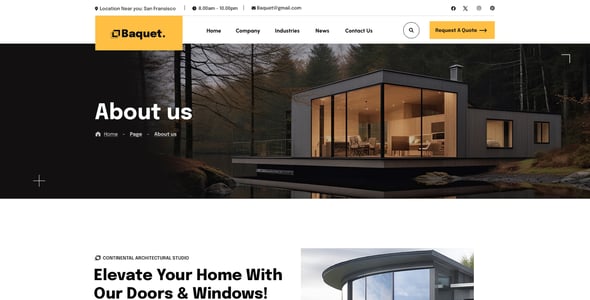 Baquet - Interior & Architecture PSD Template