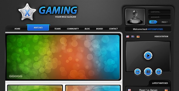 Advanced Game PSD Layout - Clan website