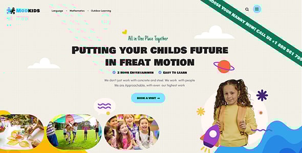 Modkids - Modern Kids WordPress Theme