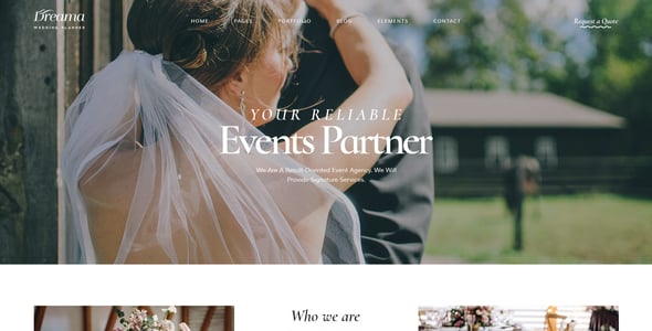 Dreama - Engagement & Wedding Planner WordPress Theme