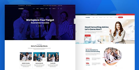 Reobiz - Consulting Business WordPress Theme
