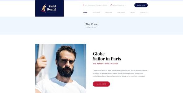 Yacht Rental | Boat Service PSD Template