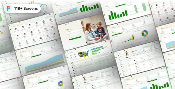 Clinexa – Medical & Healthcare Management Dashboard Figma UI Kit