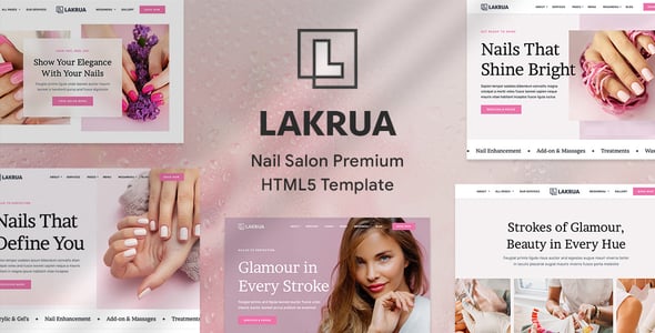 Lakrua - Nail Salon Premium HTML5 Template