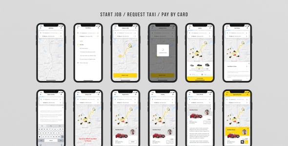 Gitex – Taxi Ui Kit for Mobile App
