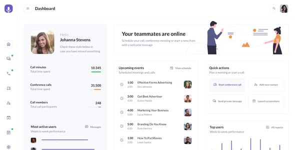BetaCall - UI Kit for Communication Dashboards and Apps