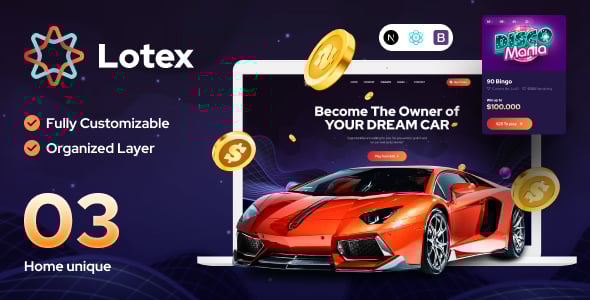 Lotex - Online Lotto & Lottery Nextjs and React Template