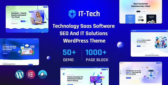 IT-Tech – IT Solutions & SaaS WordPress Theme