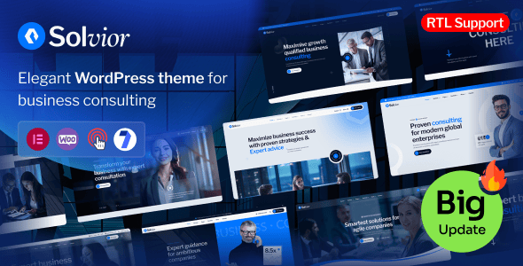 Solvior - Business Consulting WordPress Theme.
