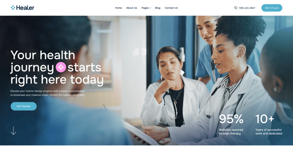 Healer - Doctor, Clinic & Medical WordPress Theme
