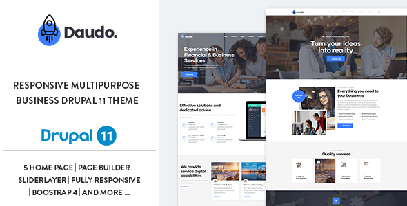 Daudo - Responsive Multipurpose Business Drupal 11.2 Theme