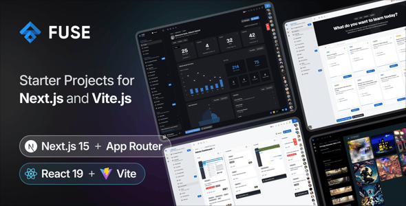 Fuse React - NextJS & Vite Admin Dashboard Template