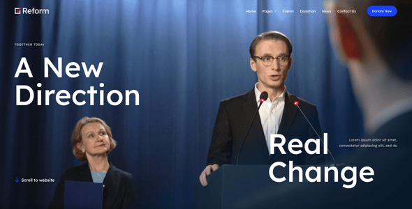 Reform — Political Campaign & Government WordPress Theme