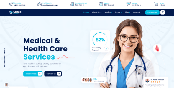 ClinicMaster - Health & Medical NextJS Template