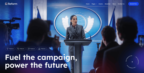 Reform — Political Campaign & Government WordPress Theme