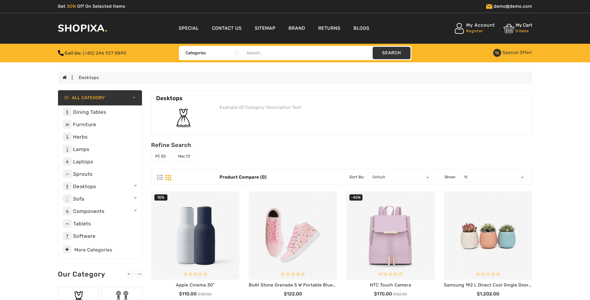 Shopixa - Premium Electronics OpenCart Store