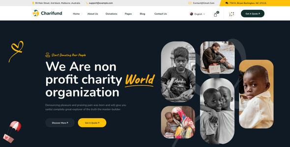 Charifund - Next JS React- Charity & Donation Foundation Template