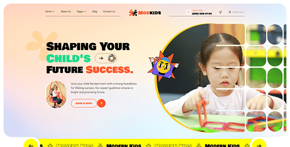 Modkids - Modern Kids WordPress Theme