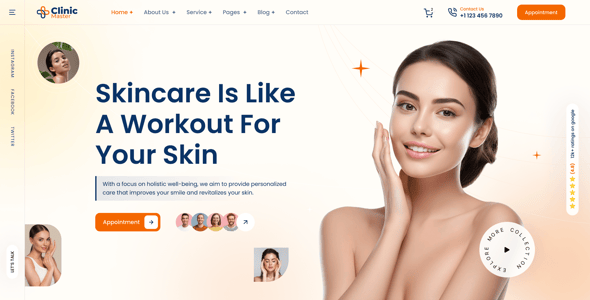 ClinicMaster - Health & Medical WordPress Theme