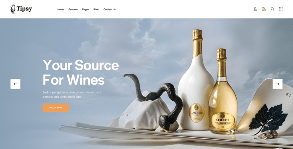Tipsy - Liquor Store & Wine Shop WordPress Theme