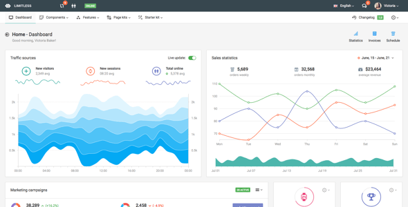 Limitless - Responsive Web Application Kit