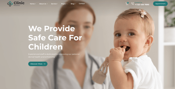 ClinicMaster - Health & Medical WordPress Theme