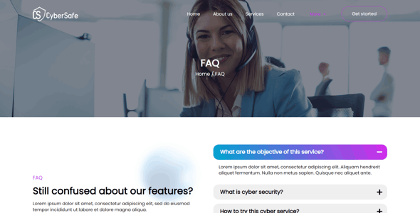 CyberSafe - Cyber Security Service HTML5 Template