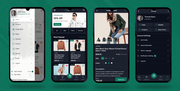 W3Cart - Ecommerce Mobile App Template ( Bootstrap + PWA )