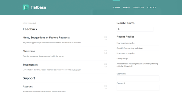 Flatbase - A responsive Knowledge Base/Wiki Theme