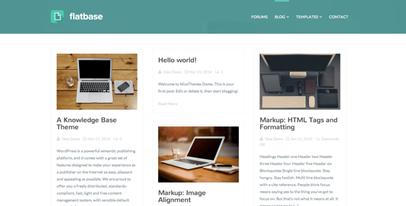 Flatbase - A responsive Knowledge Base/Wiki Theme
