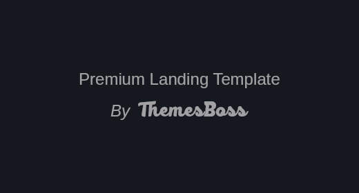 Landing Page Template