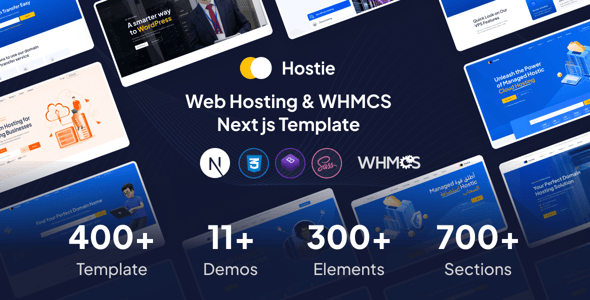 Hostie - Hosting & WHMCS NextJS Template