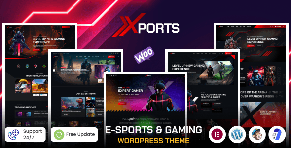Xports - eSports and Gaming WordPress Theme