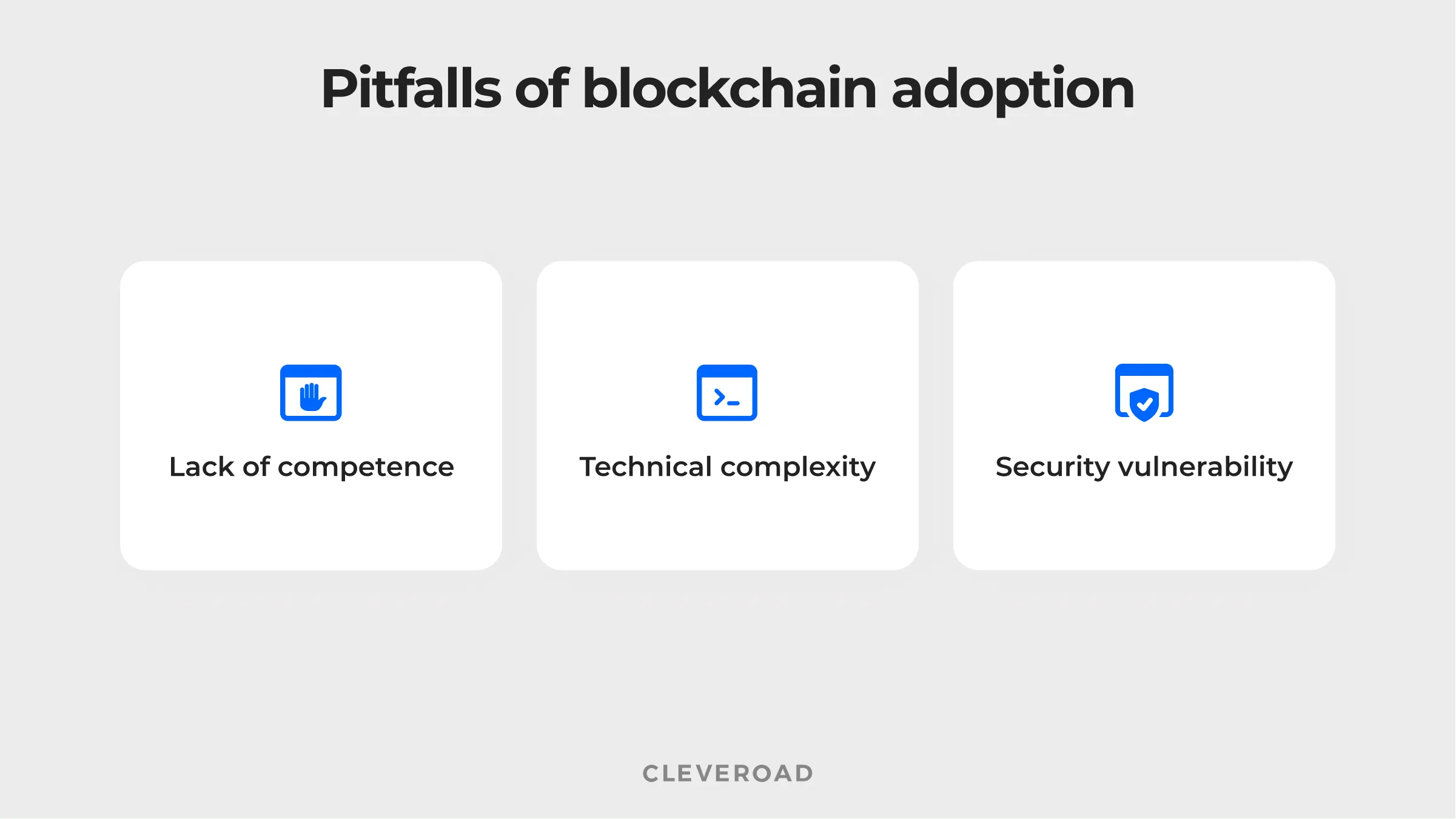 Challenges of integration blockchain solutions