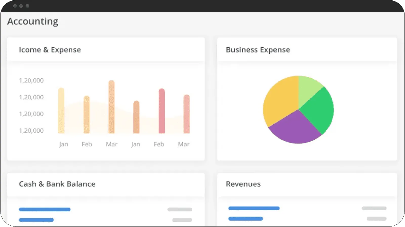 Creating graphics in accounting software