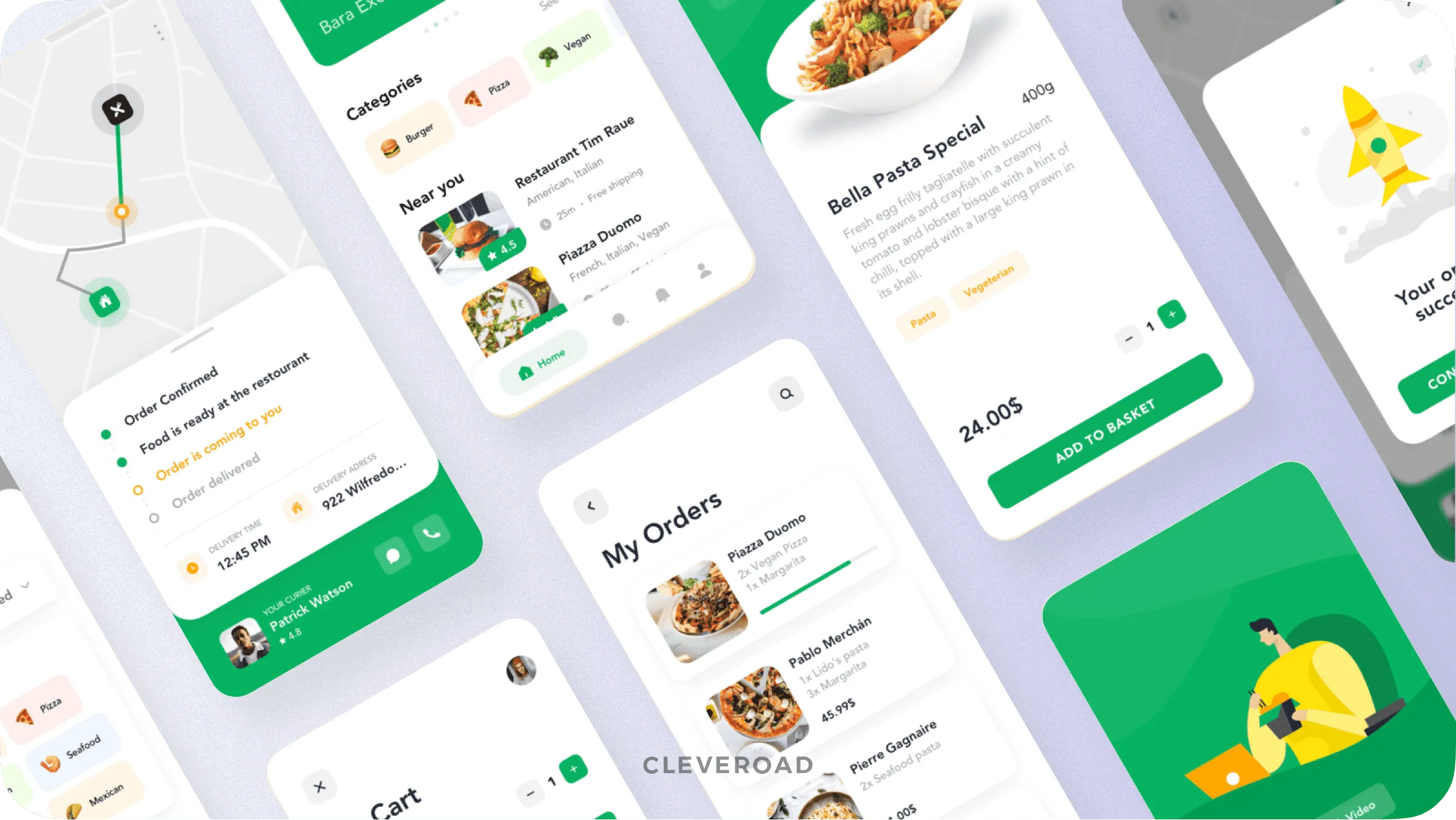 Food delivery app example