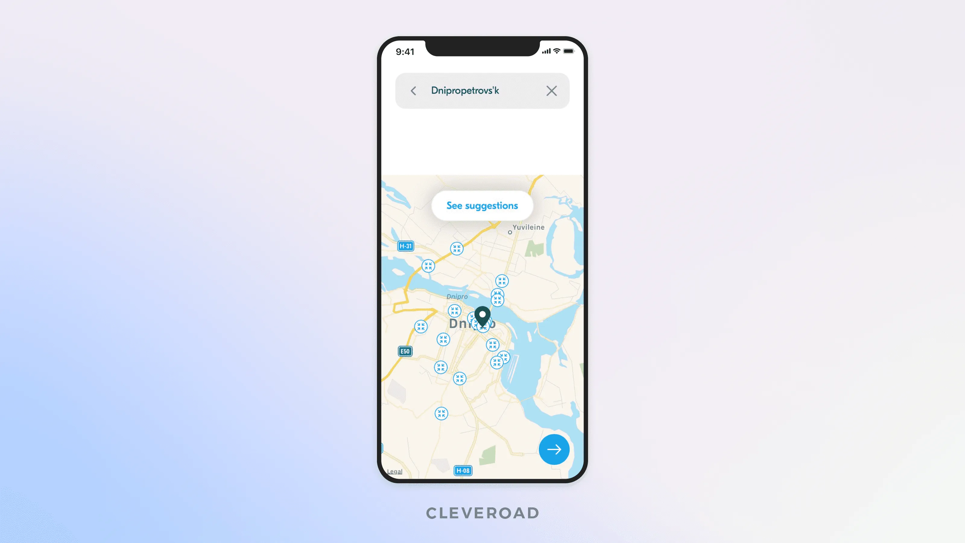 Google Maps in ridesharing apps