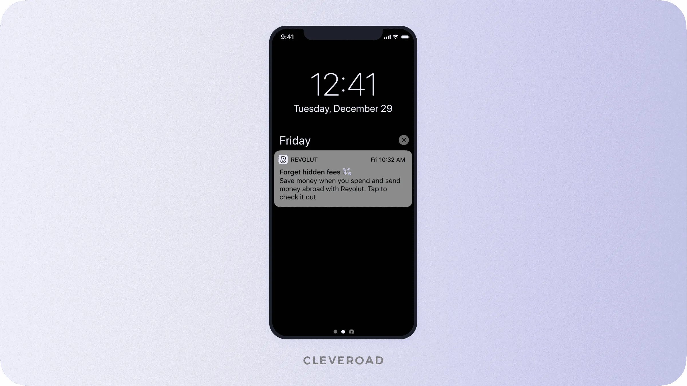 How push notifications look in Revolut