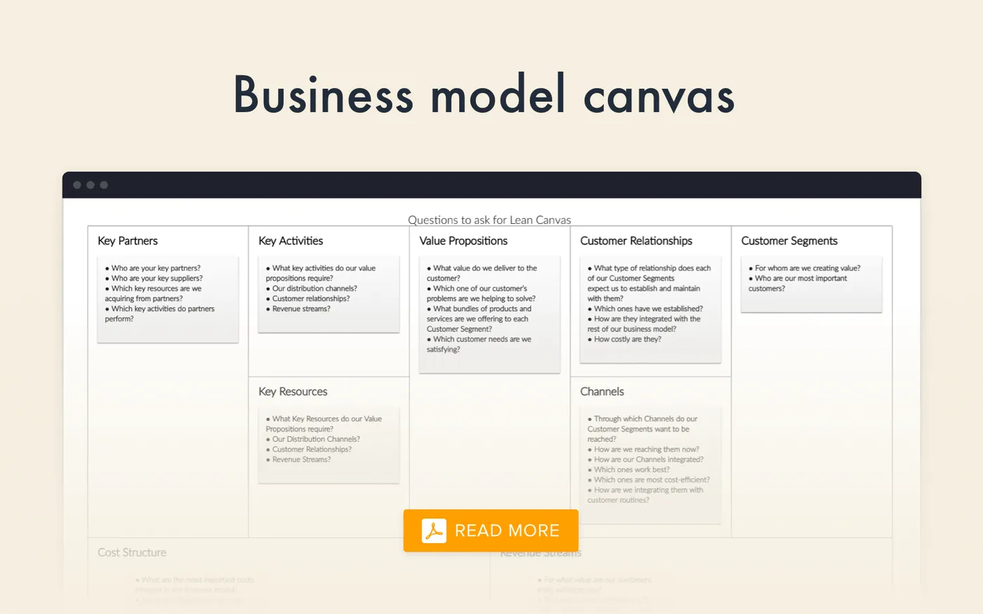 Lean canvas for an Uber-like app