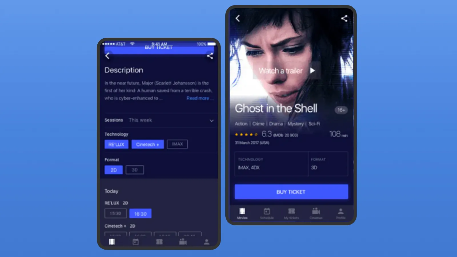 Mobile app UI design